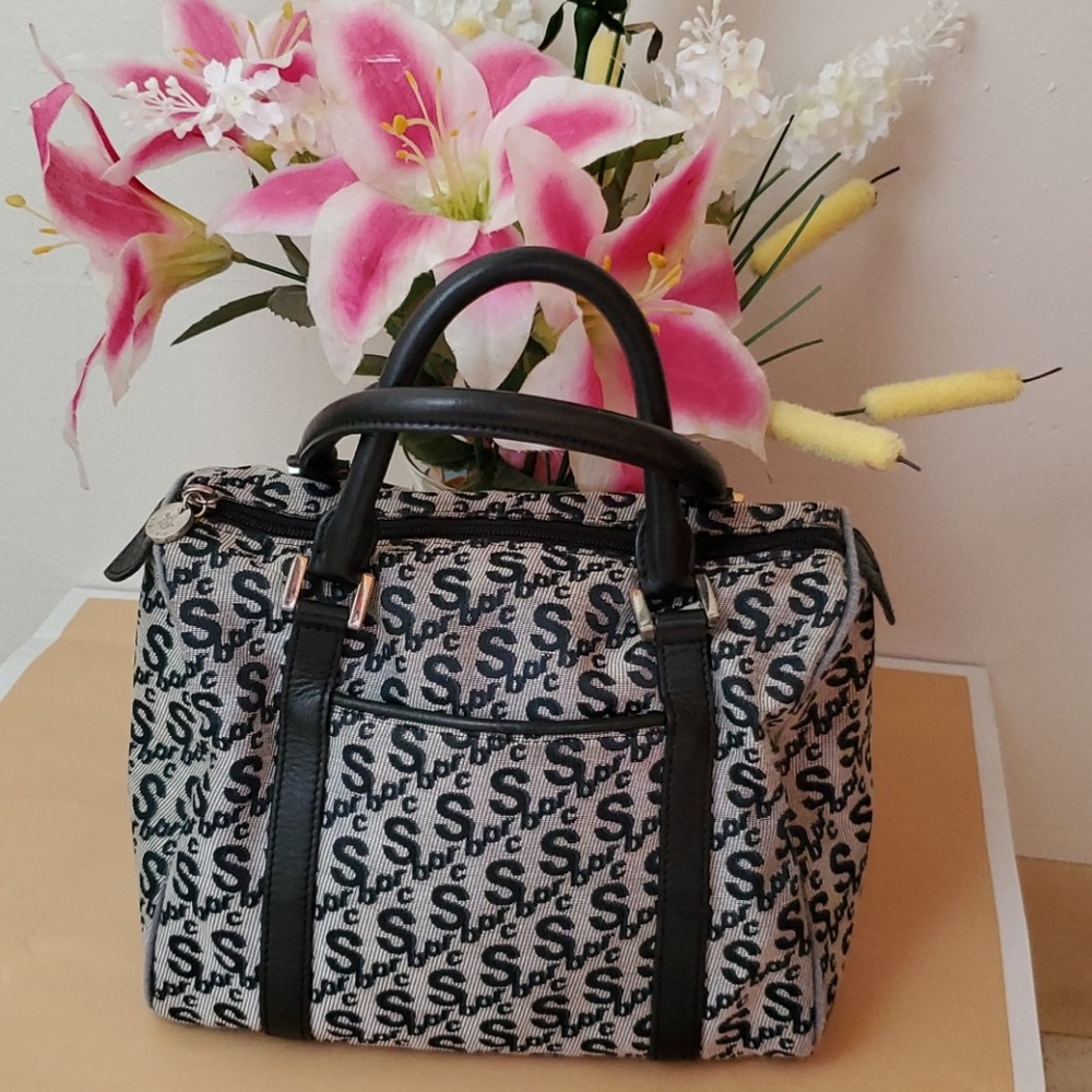 Vintage Sbprc canvas logo handbag